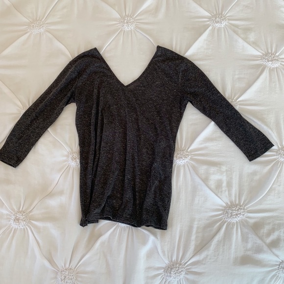 Gray Urban Outfitters 3/4 sleeve t-shirt - Picture 2 of 4